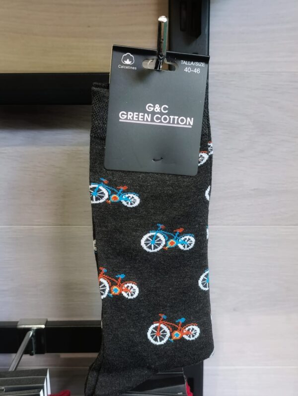 Calcetines divertidos Bicicleta talla 40-46 con diseño alegre de bicicletas