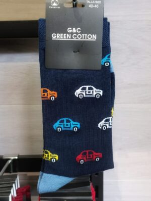 calcetines-divertidos-coches-katxu Calcetines divertidos Coches talla 40-46 con diseño de coches coloridos
