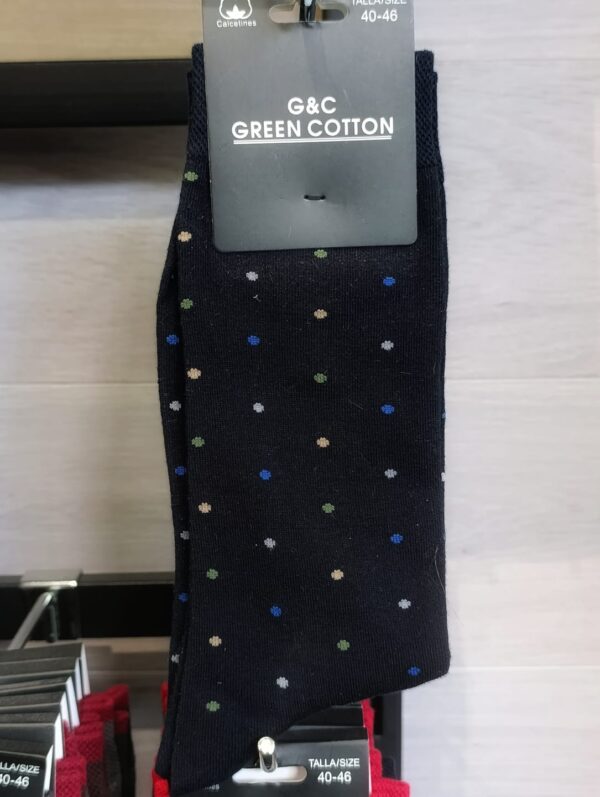 Calcetines divertidos Lunares Multicolor talla 40-46 con diseño colorido de lunares