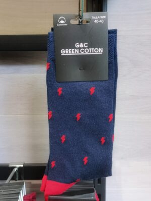 Calcetines divertidos Rayos talla 40-46 con diseño energético