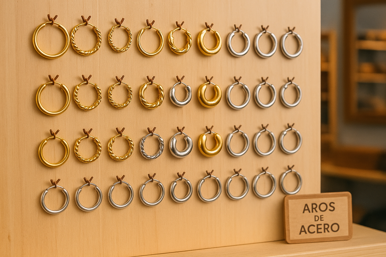 Aros de acero inoxidable categoría KATXU con diseños resistentes y hipoalergénicos