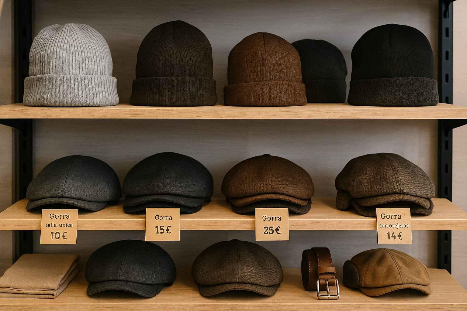 Categoría de gorras con diseños modernos y versátiles
