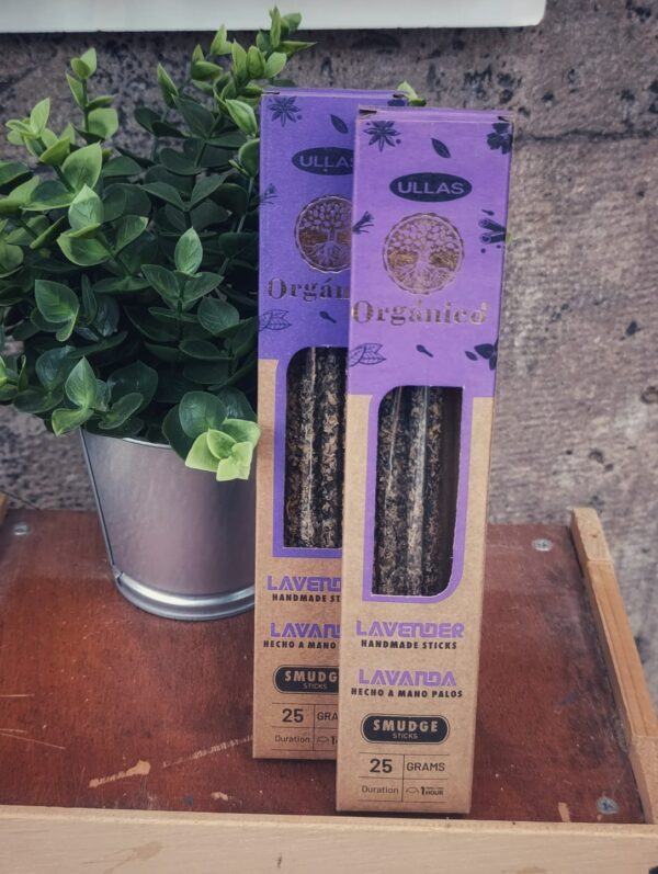 Incienso orgánico Ullas | Lavanda elaborado con resinas naturales y aceites esenciales