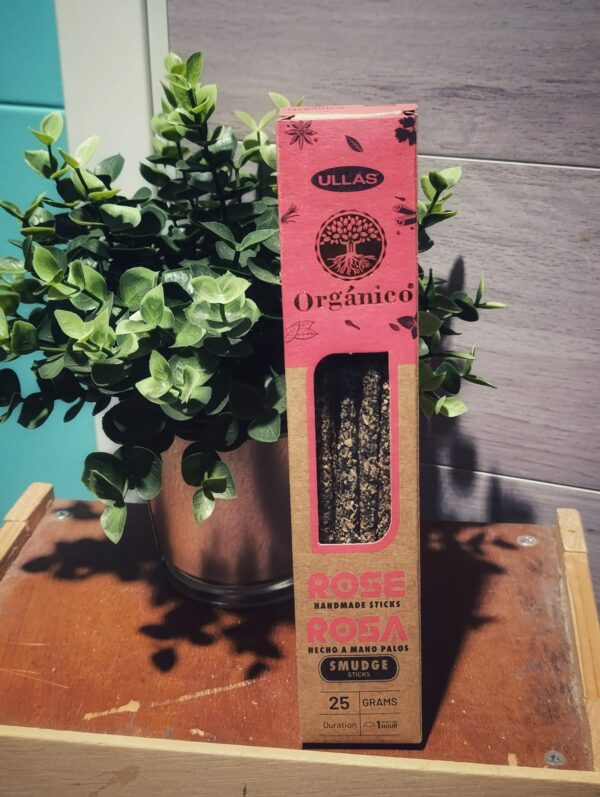 Incienso orgánico Ullas | Rosa elaborado con resinas naturales y aceites esenciales