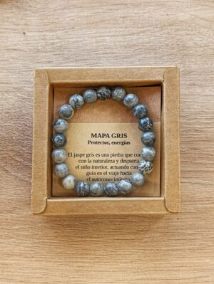 pulsera de jaspe gris
