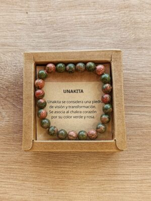 pulsera de piedra unakita