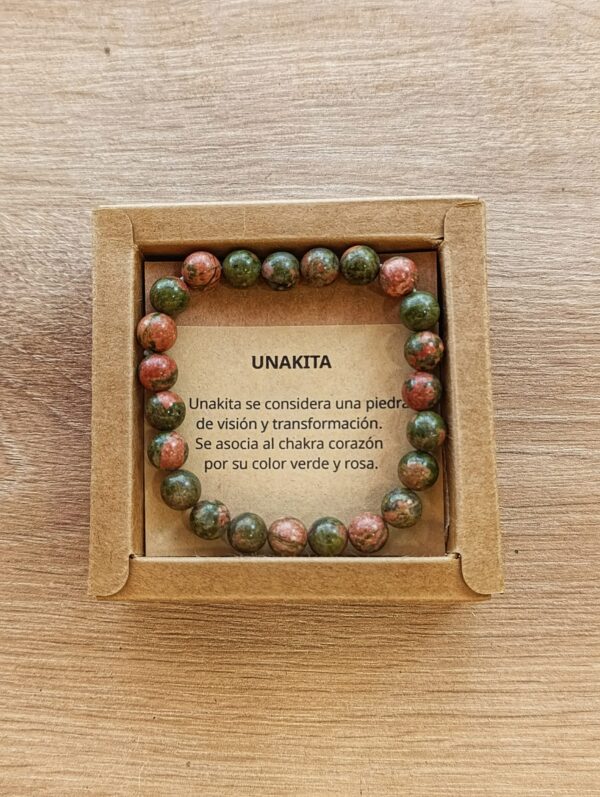 pulsera-unakita-katxu pulsera de piedra unakita
